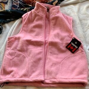 Women's Pink Fleece Vest